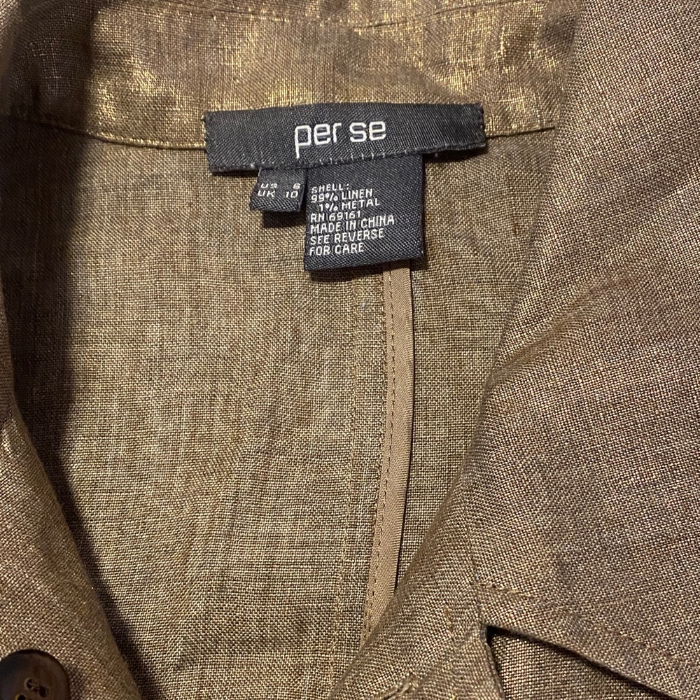 Per Se Gold Utility Jacket - Picture 3 of 4